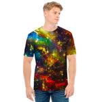 Colorful Universe Galaxy Space Print Men's T-Shirt