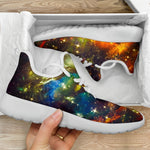 Colorful Universe Galaxy Space Print Mesh Knit Shoes GearFrost
