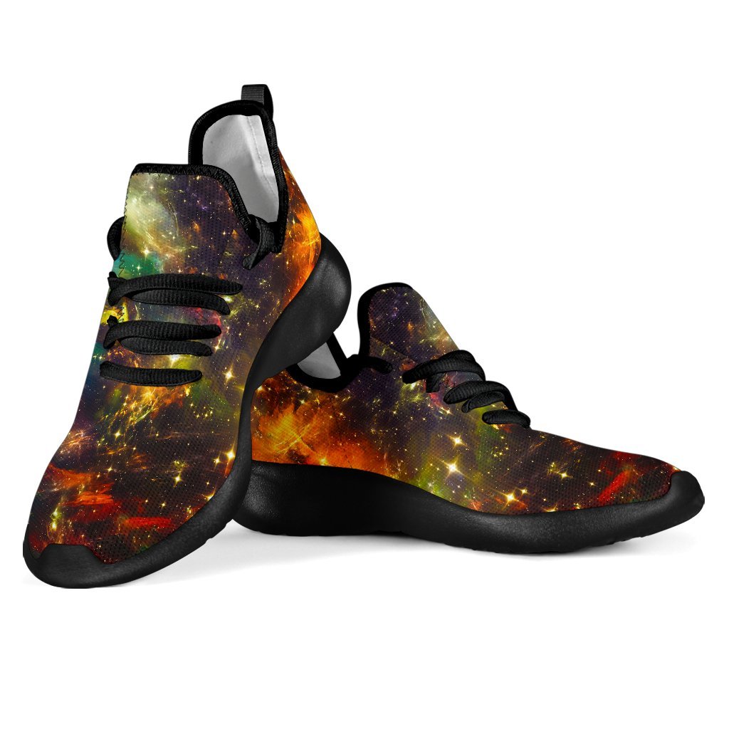 Colorful Universe Galaxy Space Print Mesh Knit Shoes GearFrost