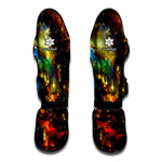 Colorful Universe Galaxy Space Print Muay Thai Shin Guard