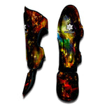 Colorful Universe Galaxy Space Print Muay Thai Shin Guard