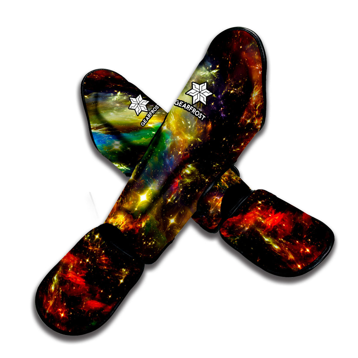 Colorful Universe Galaxy Space Print Muay Thai Shin Guard