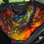 Colorful Universe Galaxy Space Print Pet Car Back Seat Cover