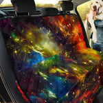 Colorful Universe Galaxy Space Print Pet Car Back Seat Cover