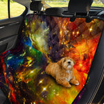 Colorful Universe Galaxy Space Print Pet Car Back Seat Cover