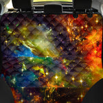 Colorful Universe Galaxy Space Print Pet Car Back Seat Cover