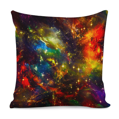 Colorful Universe Galaxy Space Print Pillow Cover