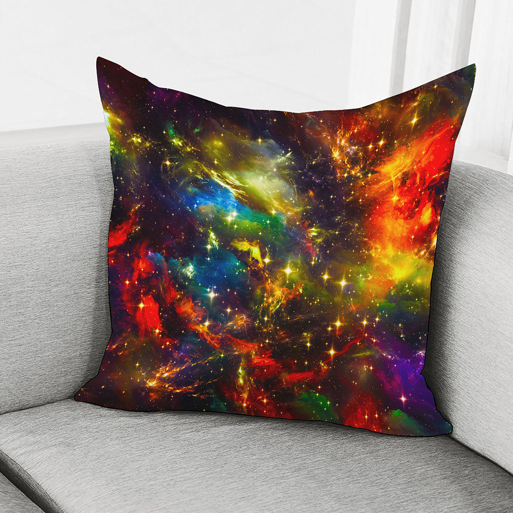 Colorful Universe Galaxy Space Print Pillow Cover