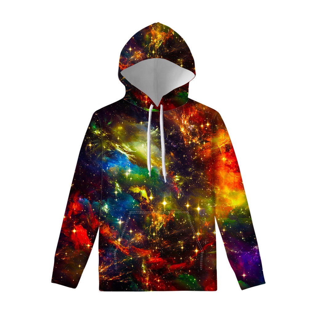 Colorful Universe Galaxy Space Print Pullover Hoodie