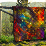 Colorful Universe Galaxy Space Print Quilt