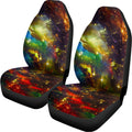 Colorful Universe Galaxy Space Print Universal Fit Car Seat Covers