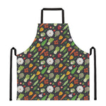 Colorful Vegetable Pattern Print Apron