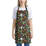 Colorful Vegetable Pattern Print Apron