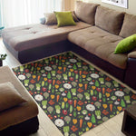 Colorful Vegetable Pattern Print Area Rug