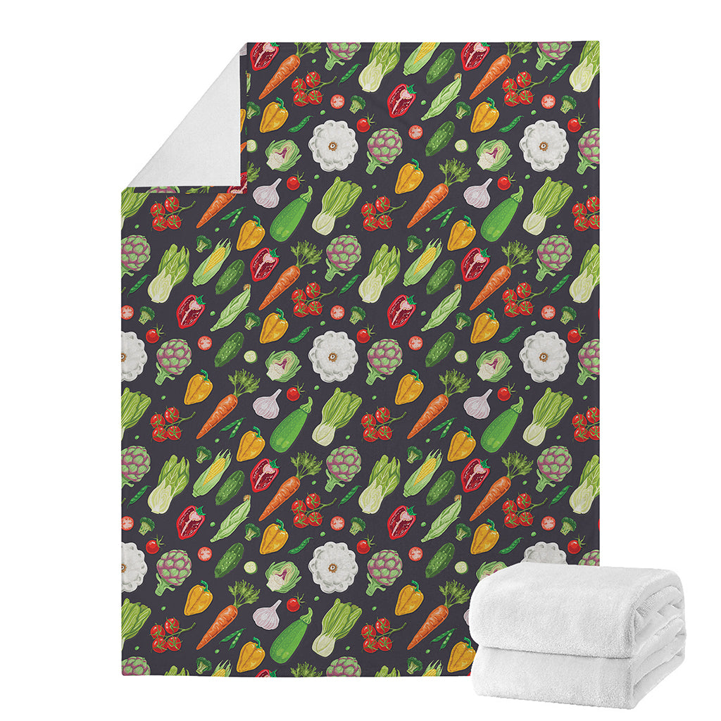 Colorful Vegetable Pattern Print Blanket