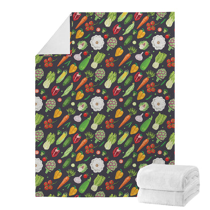 Colorful Vegetable Pattern Print Blanket