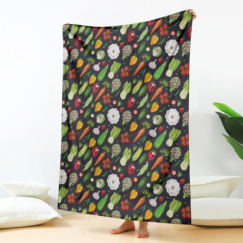 Colorful Vegetable Pattern Print Blanket
