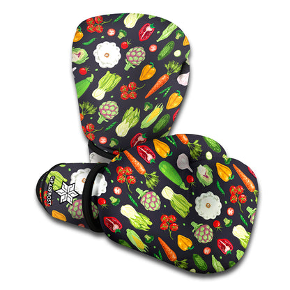 Colorful Vegetable Pattern Print Boxing Gloves