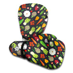 Colorful Vegetable Pattern Print Boxing Gloves