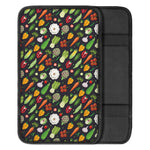 Colorful Vegetable Pattern Print Car Center Console Cover