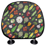 Colorful Vegetable Pattern Print Car Headrest Covers