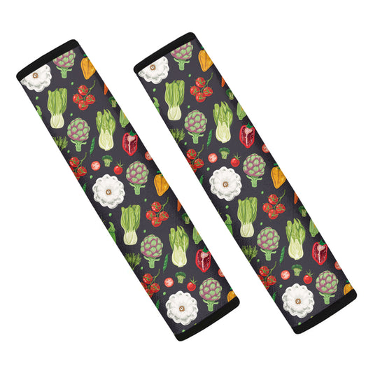 Colorful Vegetable Pattern Print Car Seat Belt Covers