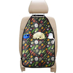 Colorful Vegetable Pattern Print Car Seat Organizers