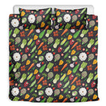 Colorful Vegetable Pattern Print Duvet Cover Bedding Set