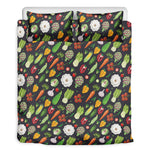 Colorful Vegetable Pattern Print Duvet Cover Bedding Set