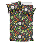 Colorful Vegetable Pattern Print Duvet Cover Bedding Set