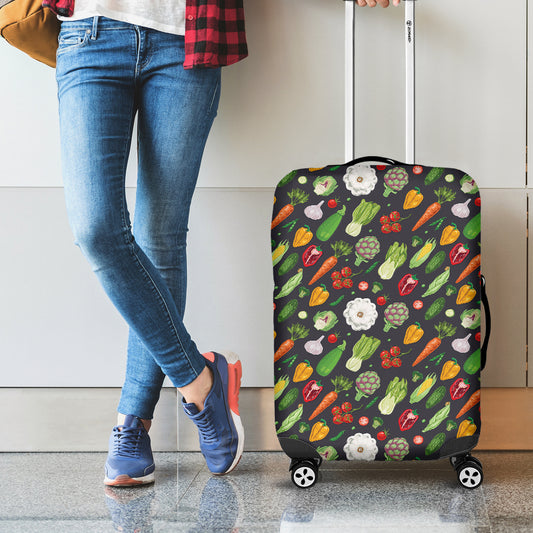 Colorful Vegetable Pattern Print Luggage Cover