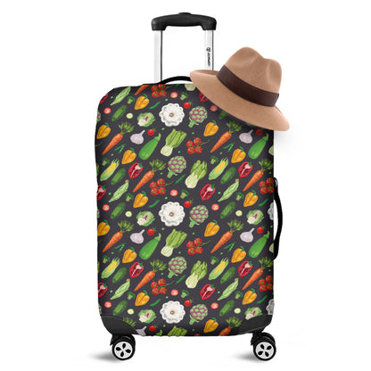 Colorful Vegetable Pattern Print Luggage Cover