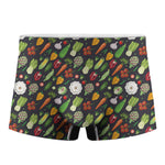 Colorful Vegetable Pattern Print Men's Boxer Briefs