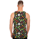 Colorful Vegetable Pattern Print Men's Tank Top