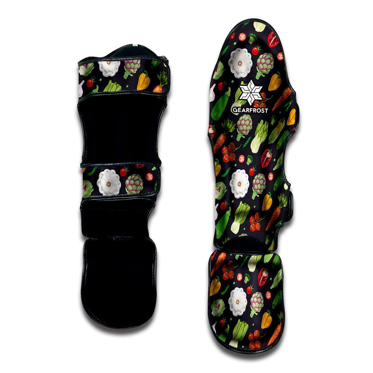 Colorful Vegetable Pattern Print Muay Thai Shin Guard