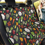 Colorful Vegetable Pattern Print Pet Car Back Seat Cover