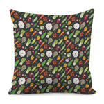 Colorful Vegetable Pattern Print Pillow Cover