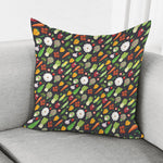 Colorful Vegetable Pattern Print Pillow Cover