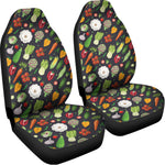Colorful Vegetable Pattern Print Universal Fit Car Seat Covers