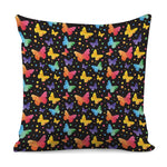 Colorful Watercolor Butterfly Print Pillow Cover