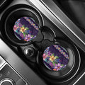 Colorful Watercolor Cattleya Print Car Coasters