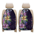 Colorful Watercolor Cattleya Print Car Seat Organizers