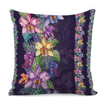 Colorful Watercolor Cattleya Print Pillow Cover