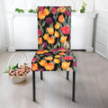 Colorful Watercolor Tulip Pattern Print Dining Chair Slipcover