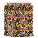 Colorful Watercolor Tulip Pattern Print Duvet Cover Bedding Set