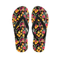 Colorful Watercolor Tulip Pattern Print Flip Flops