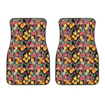 Colorful Watercolor Tulip Pattern Print Front Car Floor Mats