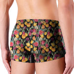 Colorful Watercolor Tulip Pattern Print Men's Boxer Briefs