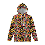 Colorful Watercolor Tulip Pattern Print Pullover Hoodie