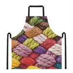 Colorful Wool Yarns Print Apron